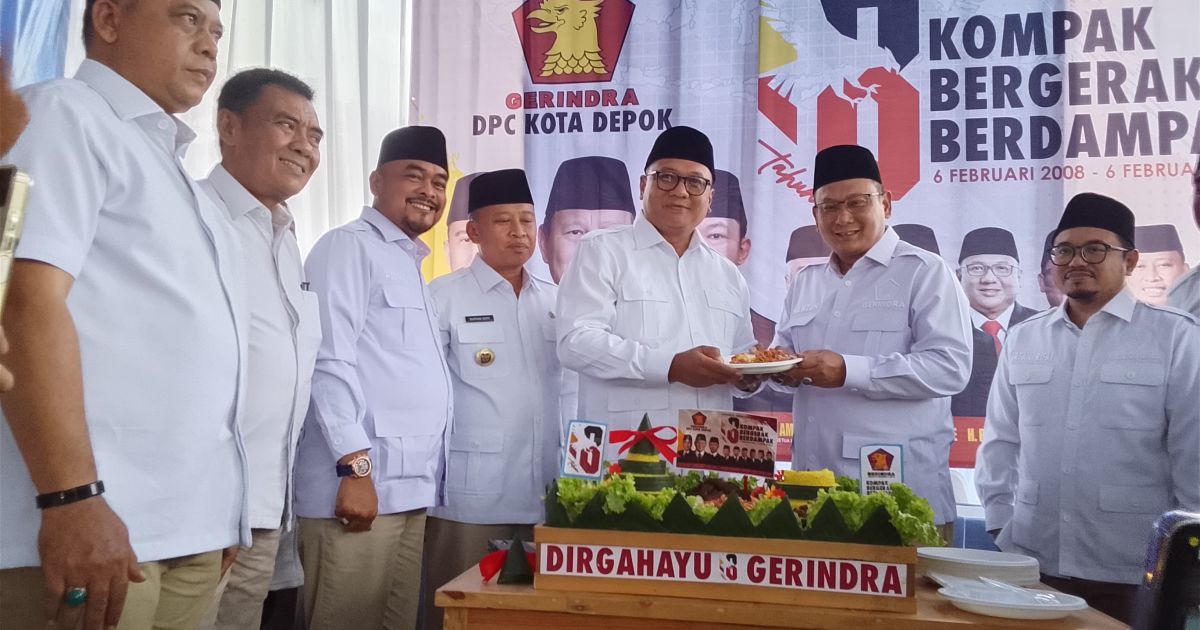 HUT ke-18 Gerindra Depok, Supian Suri Tegaskan Politik Berdampak