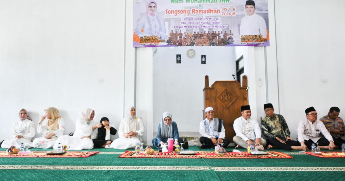 Peringati Isra Mi’raj, Masjid Al Muttaqin Pemda Pesawaran Sambut Ramadan 1447 H dengan Santunan Yatim