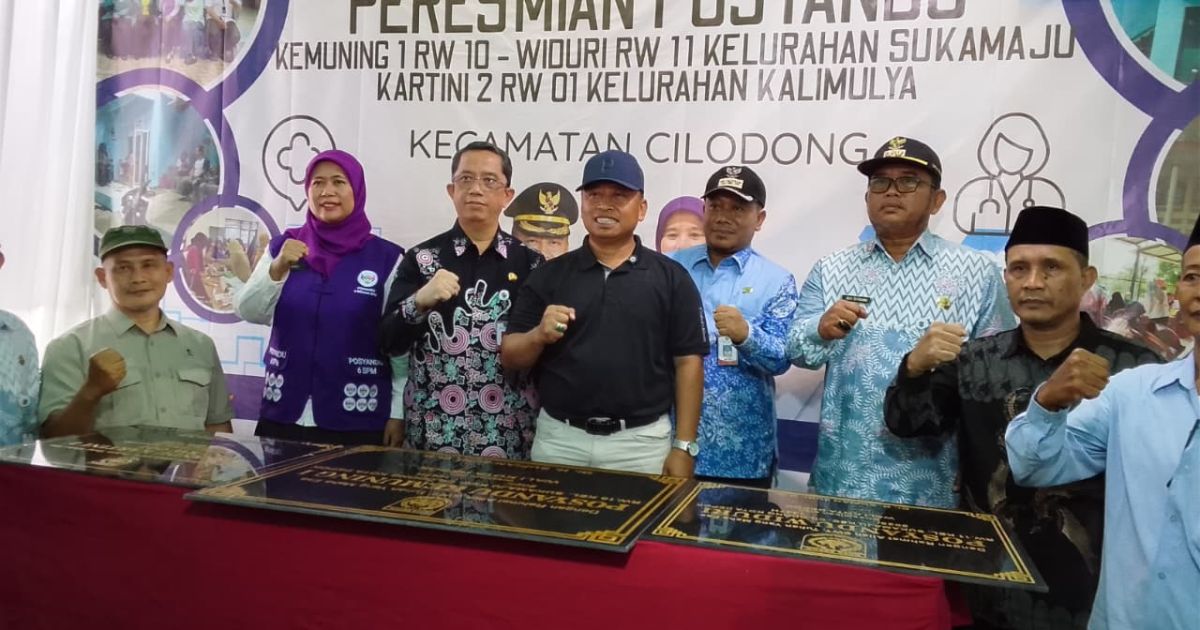 Supian Suri Resmikan Tiga Posyandu di Cilodong, Tegaskan Investasi Kesehatan Generasi Muda