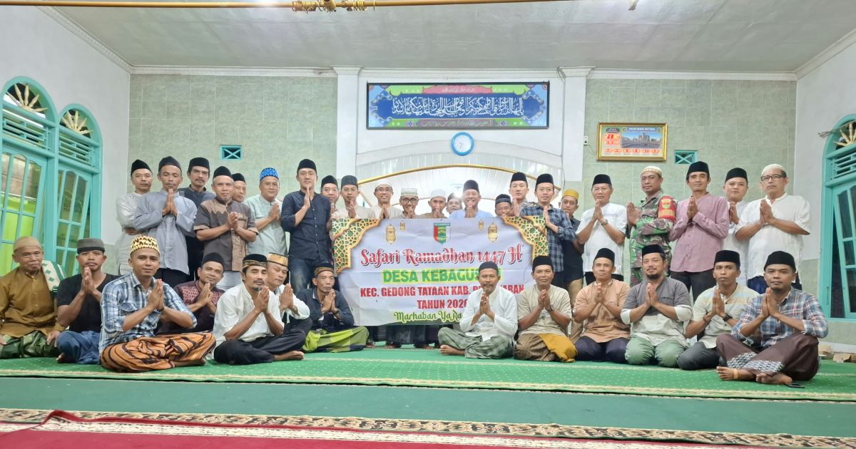 Pererat Sinergi Ramadan, Bhabinkamtibmas Polsek Gedong Tataan Hadiri Safari di Desa Kebagusan