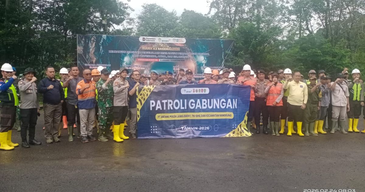 Polda Jawa Barat menggelar patroli gabungan untuk menekan aktivitas tambang emas ilegal di kawasan IUP PT Antam Pongkor dan TNGHS. Operasi berlangsung selama tiga hari dengan sasaran gubuk PETI dan lubang tambang aktif.