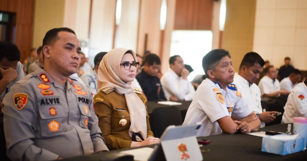 Bupati Pesawaran Hadiri Rakor Pengamanan Idul Fitri 1447 H di Polda Lampung