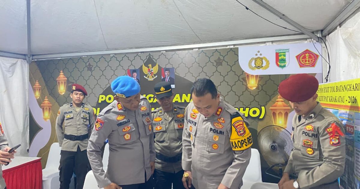 Pastikan Kesiapan Gerbang Masuk Pesawaran, Kapolres Tinjau Pos Pam Exit Tol BHO dan Tugu Keris