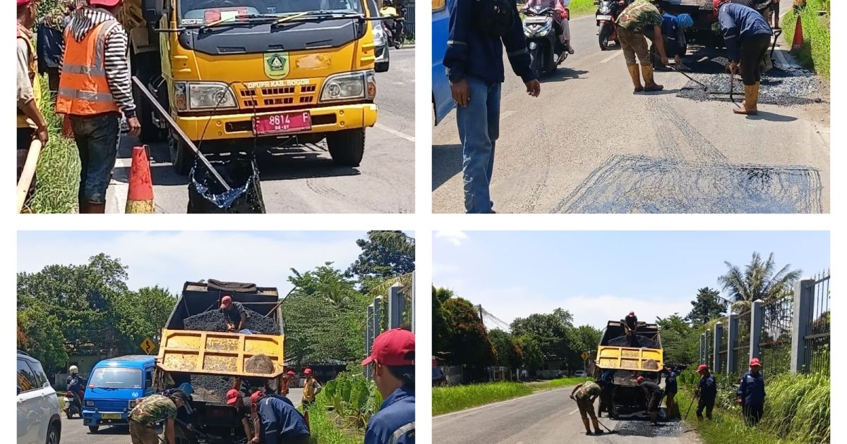 Pemkab Bogor Percepat Perbaikan Jalan di Jalur Strategis Jelang Lebaran, Warga Sambut Positif