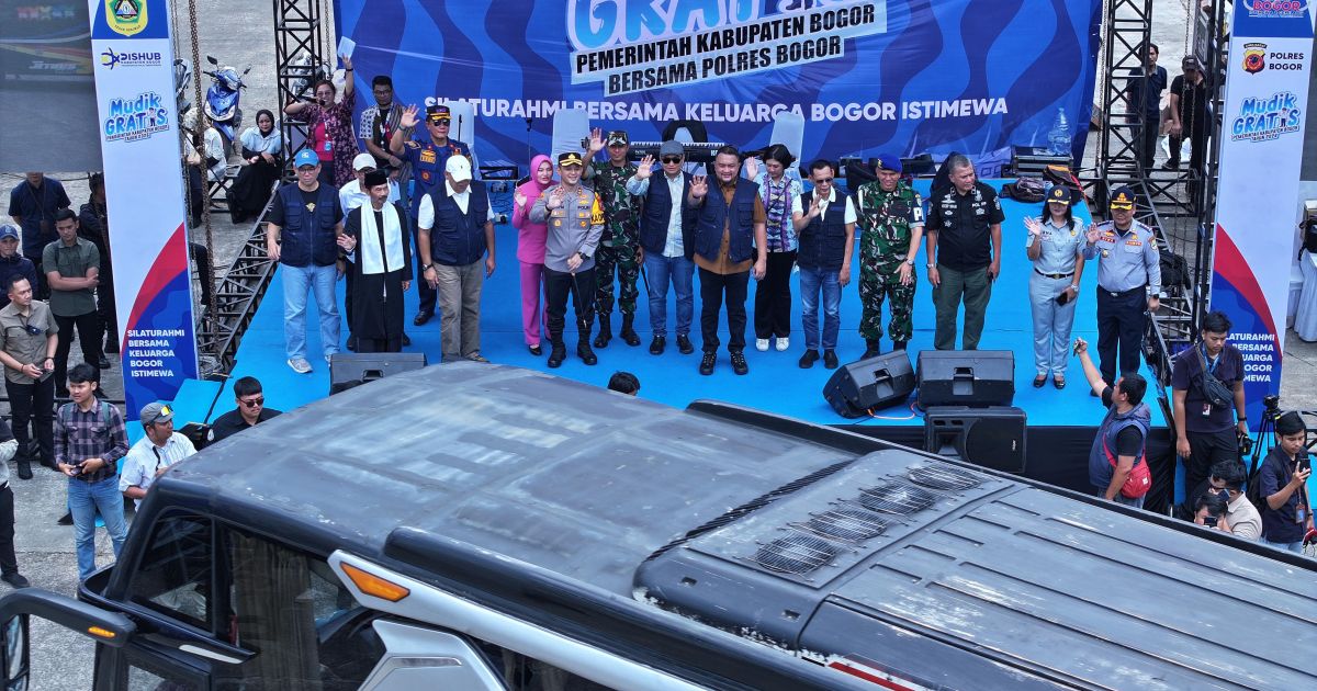 Program Mudik Gratis Bupati Bogor Diserbu Warga, Ribuan Pemudik Berangkat dari Pakansari