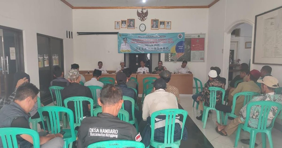 Anggaran Desa Hambaro Anjlok, BLT Dipangkas Tajam