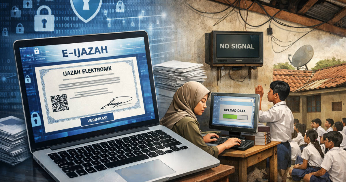 E-Ijazah Digenjot, Kesiapan Sekolah Dipertanyakan: Digitalisasi Pendidikan Berjalan, Realita Masih Tertinggal