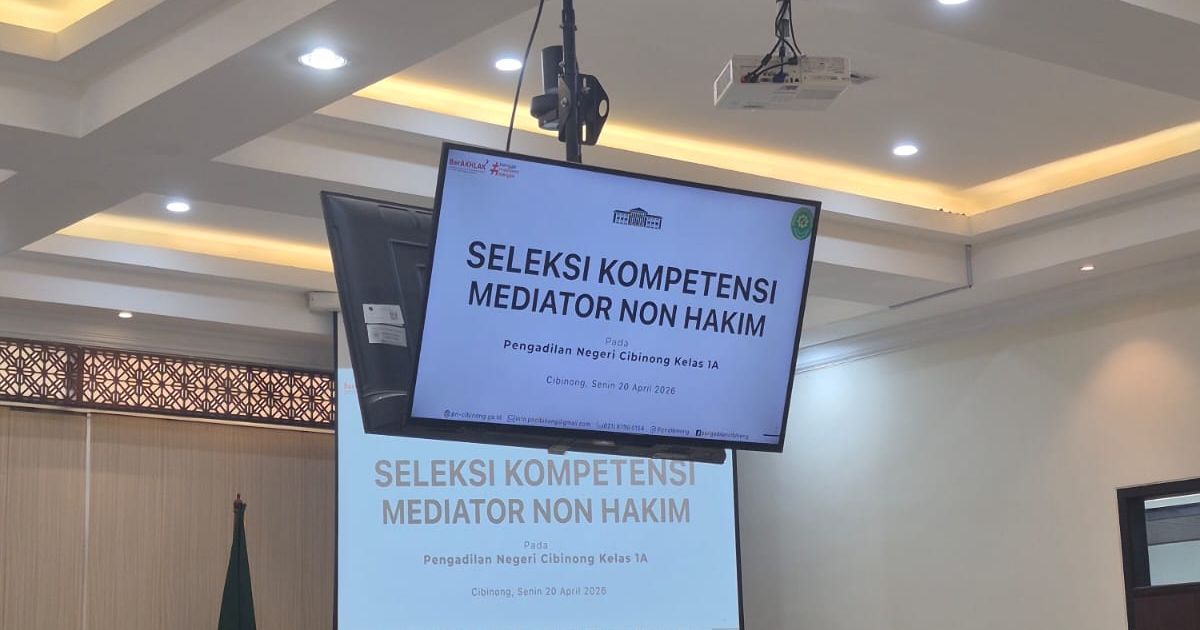 Seleksi mediator non hakim PN Cibinong menuai polemik. Peserta menilai proses tidak transparan dan diduga cacat hukum karena tak sesuai PERMA.