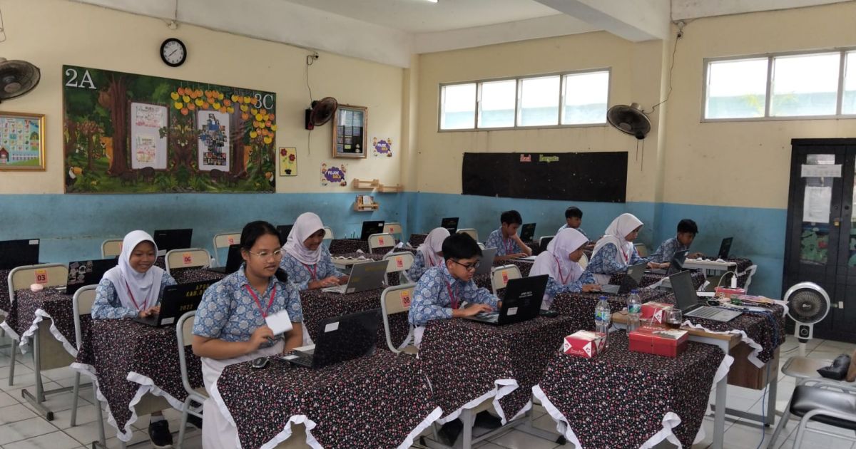 Sebanyak 210 siswa SDN Pajeleran 01 mengikuti Tes Kemampuan Akademik pada 22–23 April 2026. Kegiatan berlangsung lancar dengan sistem 4 sesi per hari.