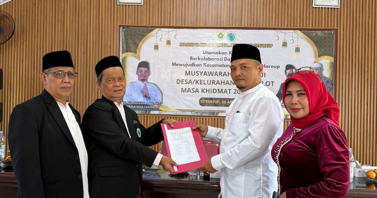 MUI Tarikolot Resmi Bentuk Kepengurusan Baru 2026–2031, KH Ujang Saepudin Kembali Nahkodai
