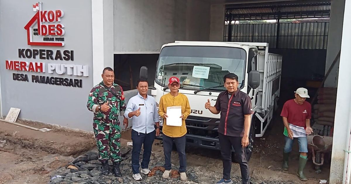 Koperasi Merah Putih Pamagersari Terima Truk Operasional, Dorong Distribusi dan Ekonomi Warga