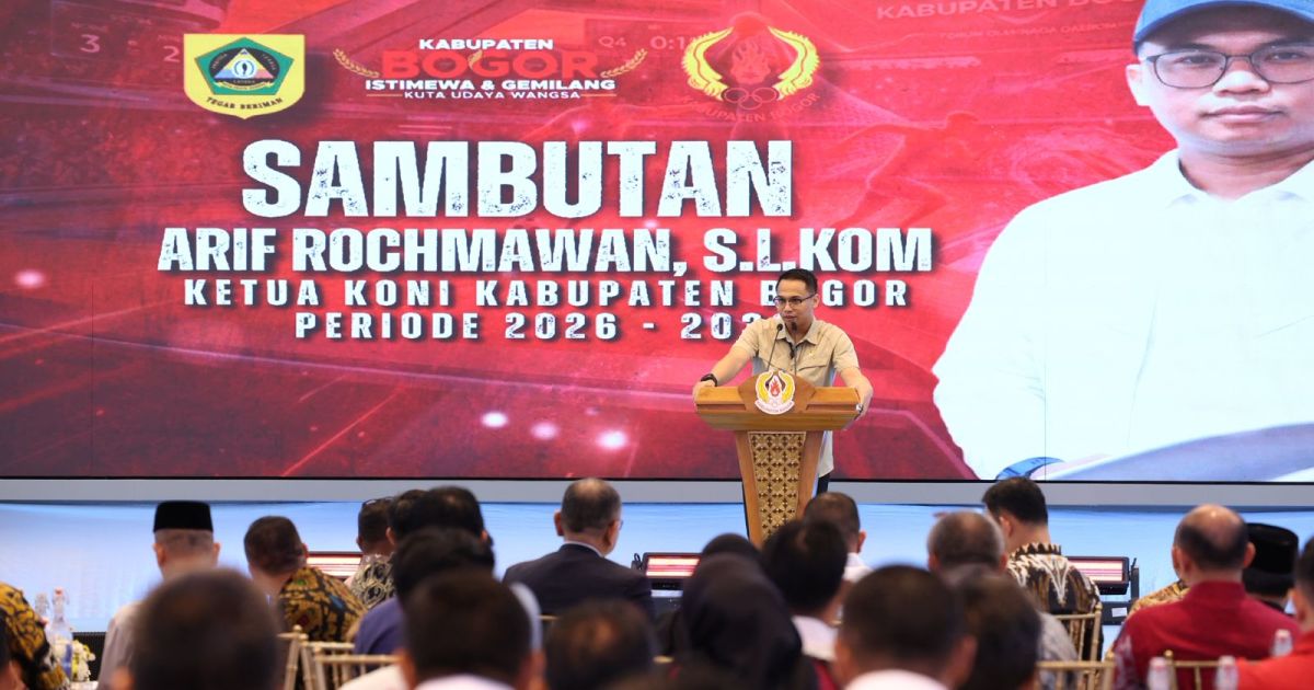 Arif Rochmawan Resmi Pimpin KONI Kabupaten Bogor 2026–2030