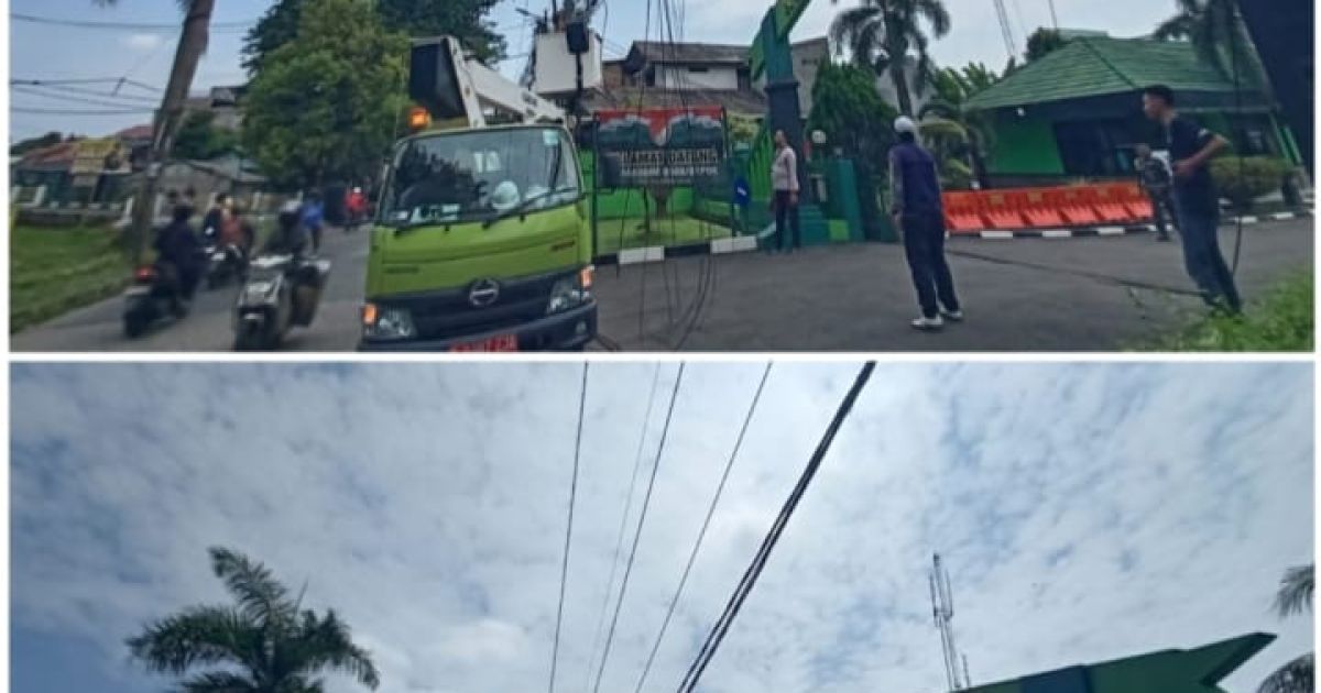 Depok Mulai Turunkan Kabel Udara di Jalan Raya Tapos, Wajah Kota Ditata Lebih Modern