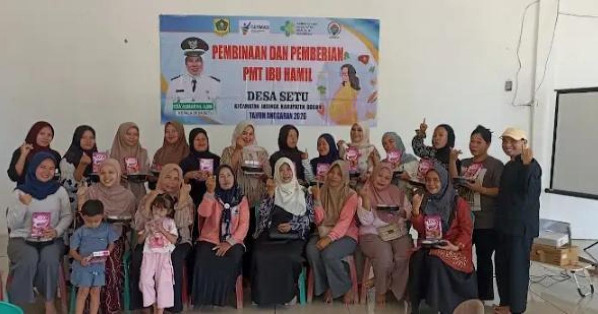 Pemerintah Desa Setu bersama Puskesmas Jasinga menggelar pembinaan dan pemberian makanan tambahan bagi 35 ibu hamil berisiko KEK sebagai upaya pencegahan stunting sejak dini.