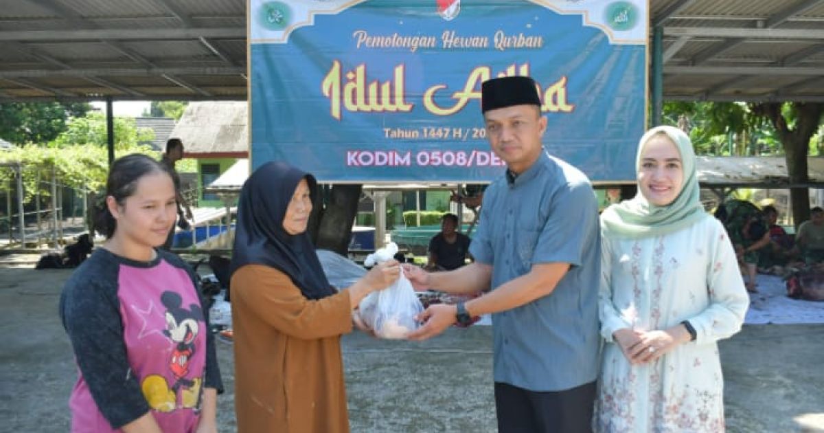 Kodim 0508/Depok Tebar Semangat Kepedulian Lewat Kurban Idul Adha 1447 H