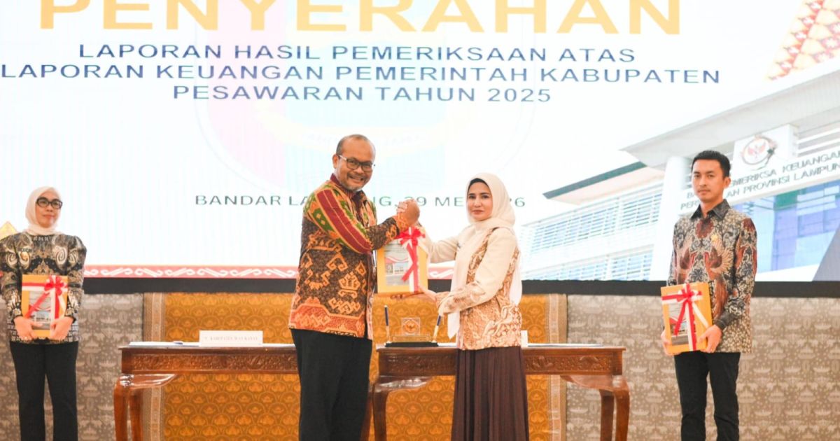 Pemkab Pesawaran Raih WTP ke-10 Berturut-turut dari BPK RI, Bukti Tata Kelola Keuangan Akuntabel