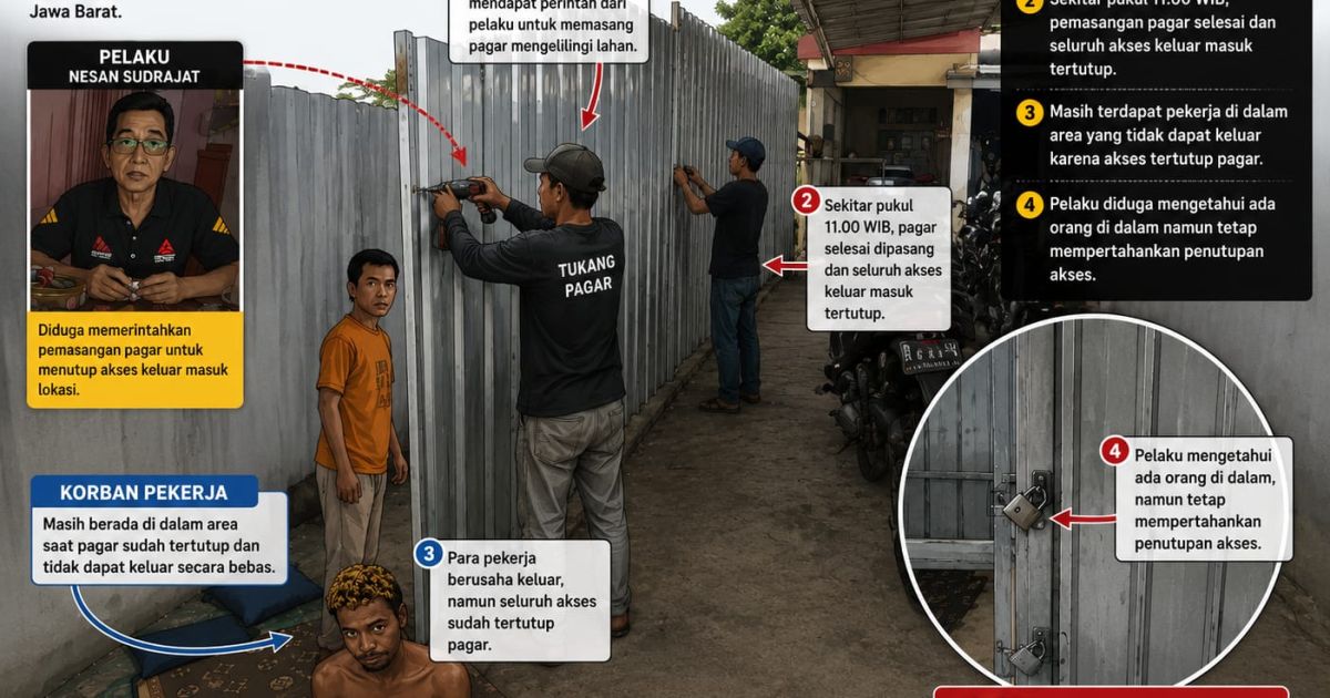 Pemagaran Lahan di Jatibening Berujung Somasi, Pekerja Diduga Terjebak di Dalam Area