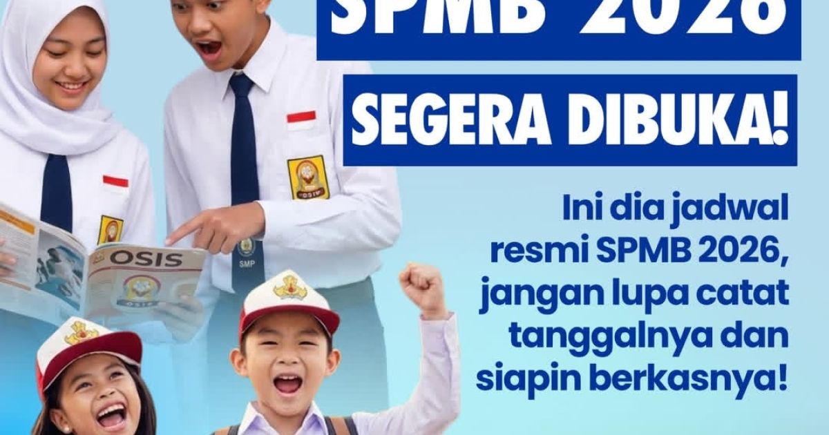SPMB 2026 Kabupaten Bogor Segera Dibuka, Catat Jadwal dan Siapkan Berkas dari Sekarang.