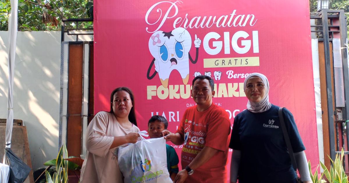 Peringati HJB ke-544, Fokusmaker dan Damessa Gelar Pengobatan Gigi Gratis untuk Warga Rumpin