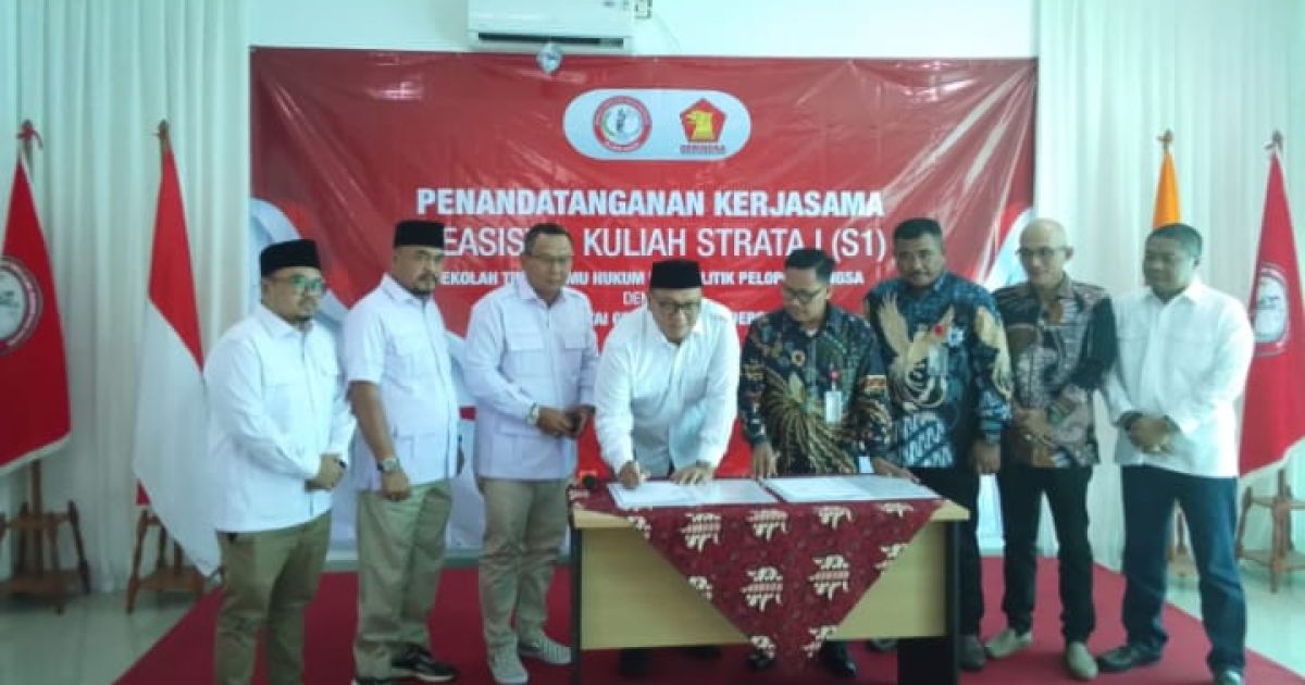 STIHP Pelopor Bangsa dan Gerindra Depok Teken MoU Beasiswa S1, Perkuat Sinergi Pendidikan dan Politik