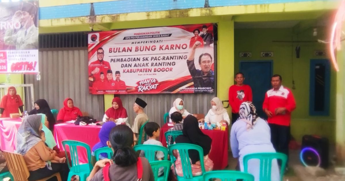 Bulan Bung Karno 2026, Kader PDIP Turun Langsung Layani Warga Ciawi