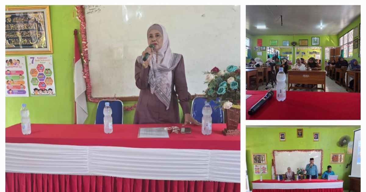 Kepala SDN Muaraberes, Nita Rosita. (Atas.Foto/Wawan)