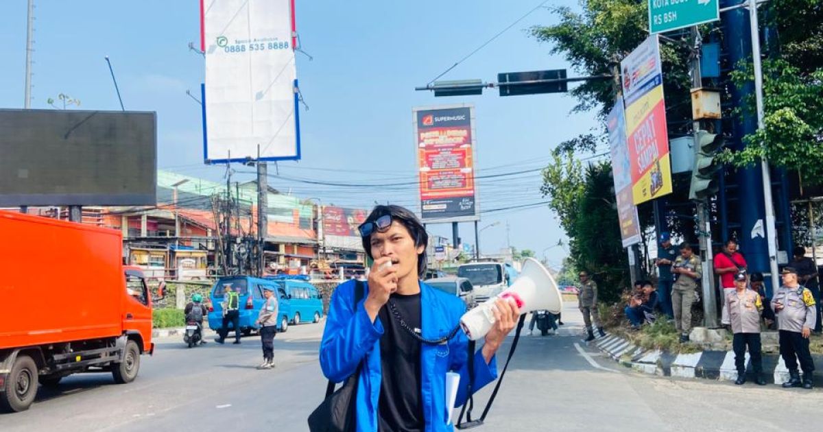 Ketua PMII Komisariat Universitas Djuanda Nadiraha Bahtiar. (Foto/Dokb24)