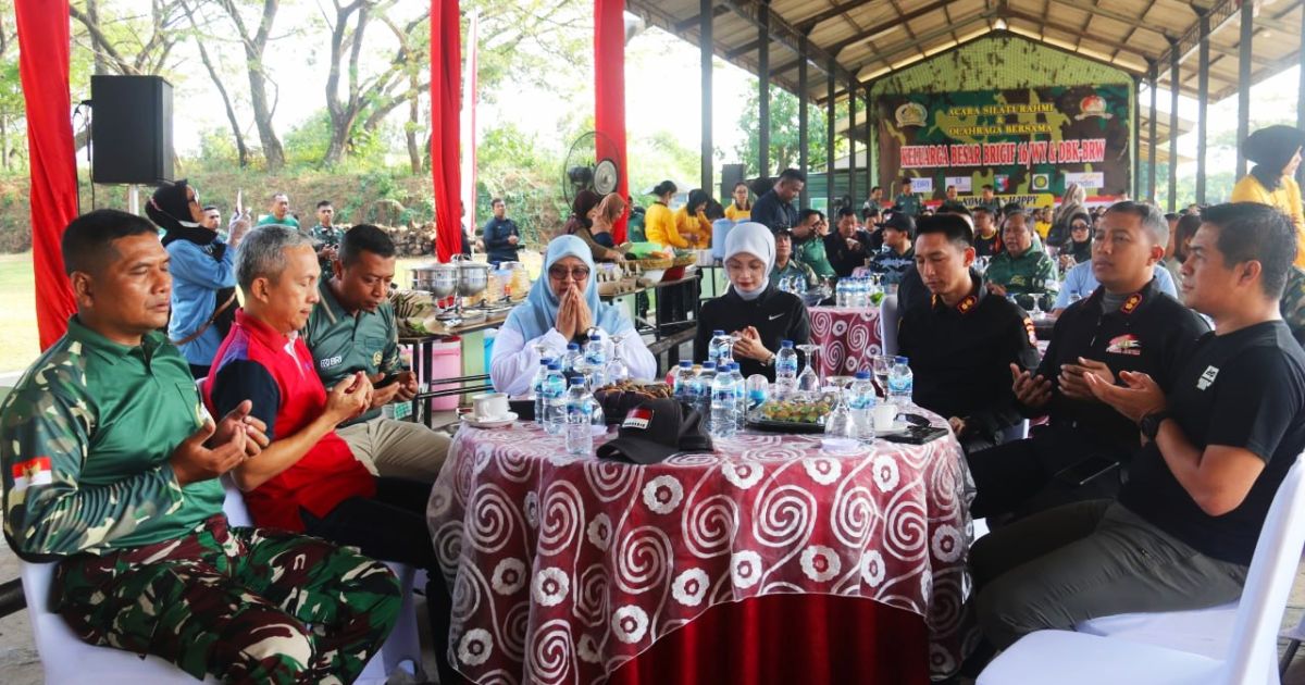Hari Bhayangkara ke-80, Brigif 16/Wira Yudha Perkuat Sinergi TNI-Polri dan Pemda Lewat Olahraga Bersama
