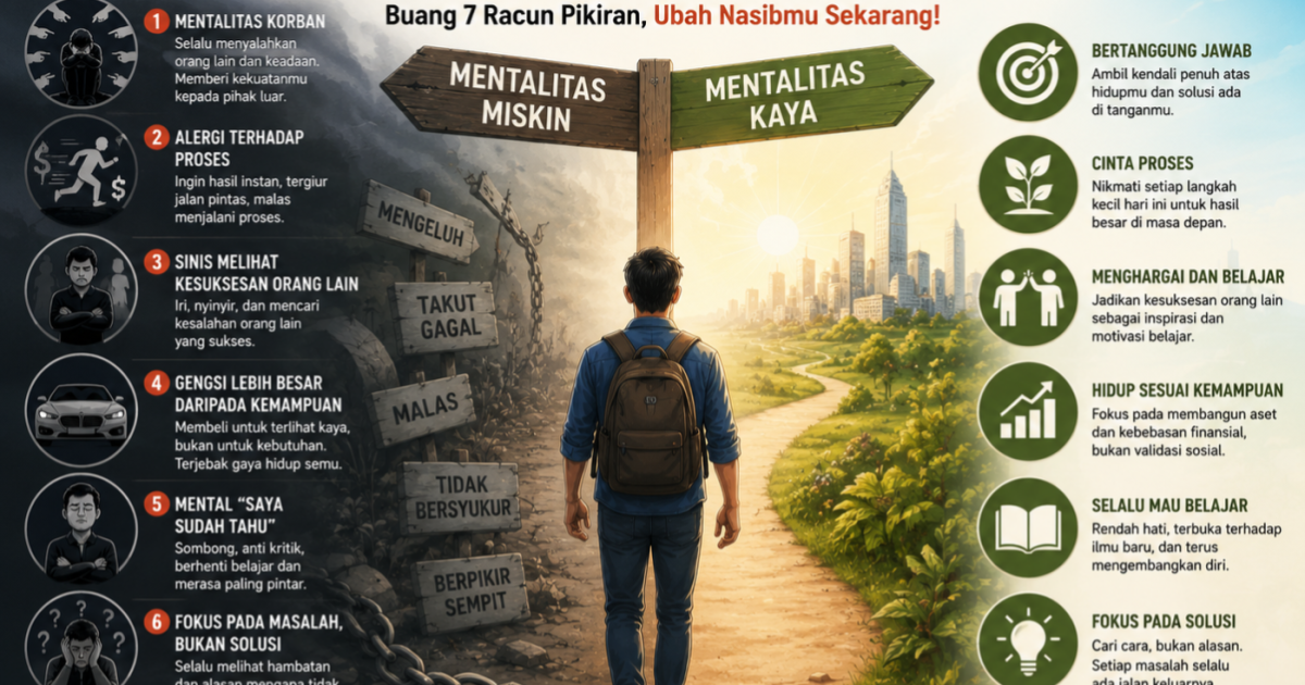 7 Racun Pikiran yang Diam-Diam Menghambat Kesuksesan