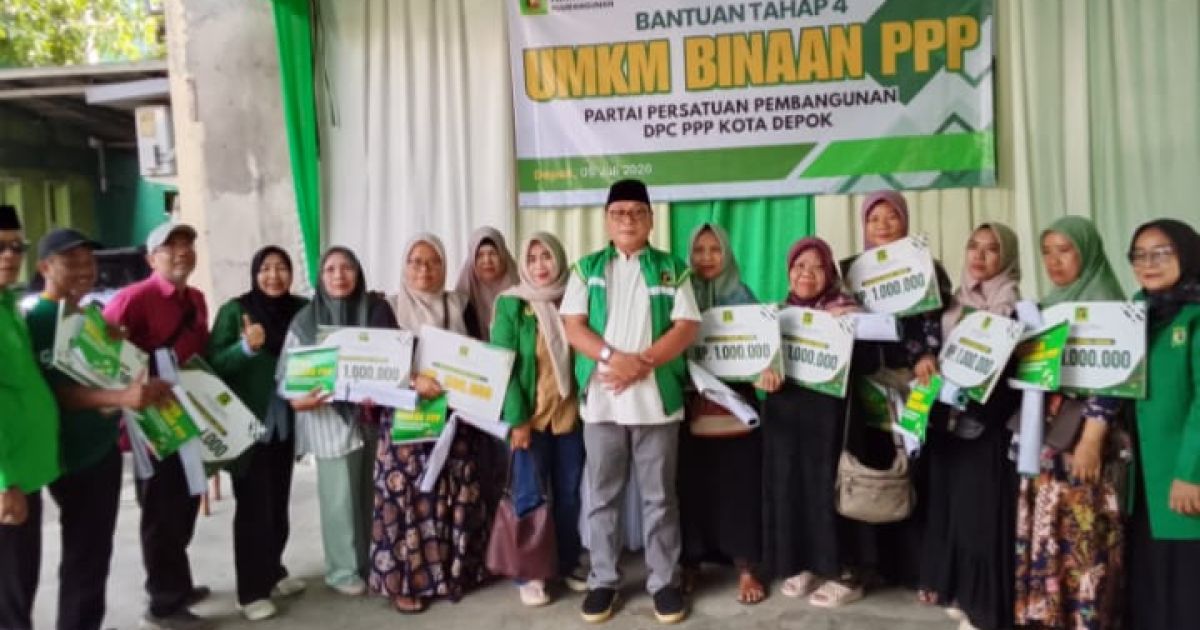 PPP Depok Salurkan Bantuan Modal UMKM Tahap IV, Dorong Usaha Kecil Naik Kelas