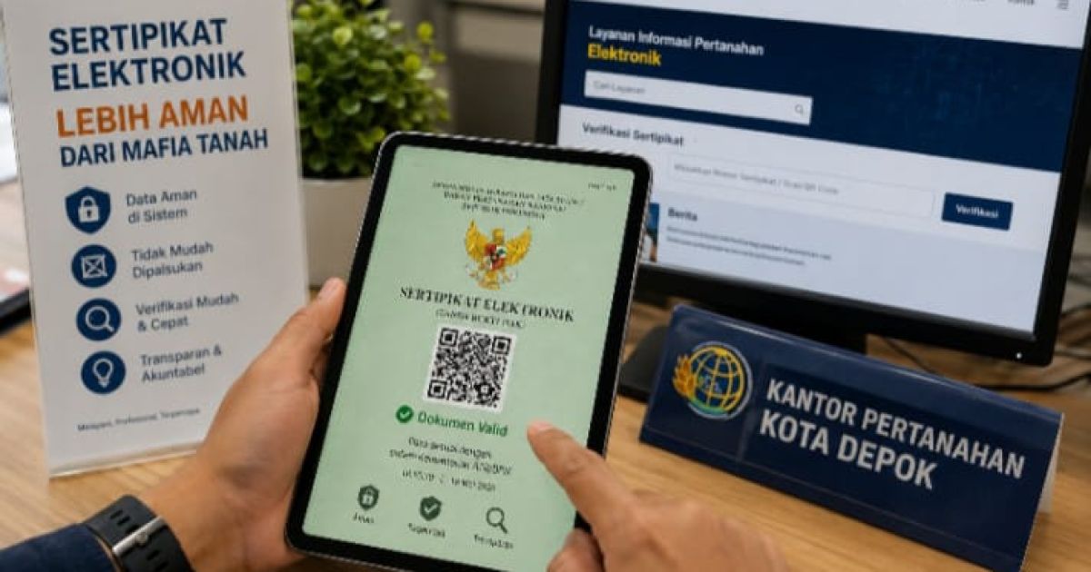 Wajib Tahu! Ini Manfaat Sertifikat Tanah Elektronik: Lebih Aman, Praktis, Sulit Dipalsukan, dan Berkekuatan Hukum