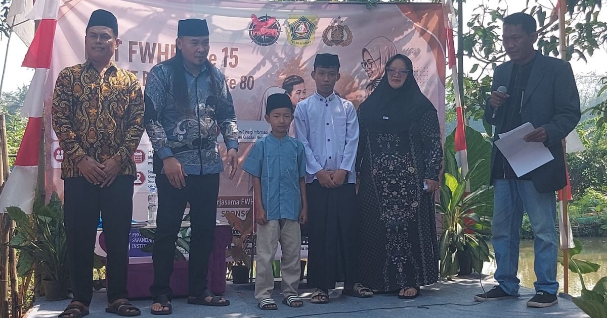 FWHBU dan Polres Bogor Santuni 34 Anak Yatim, Peringati HUT Bhayangkara ke-80 dan HUT FWHBU ke-15