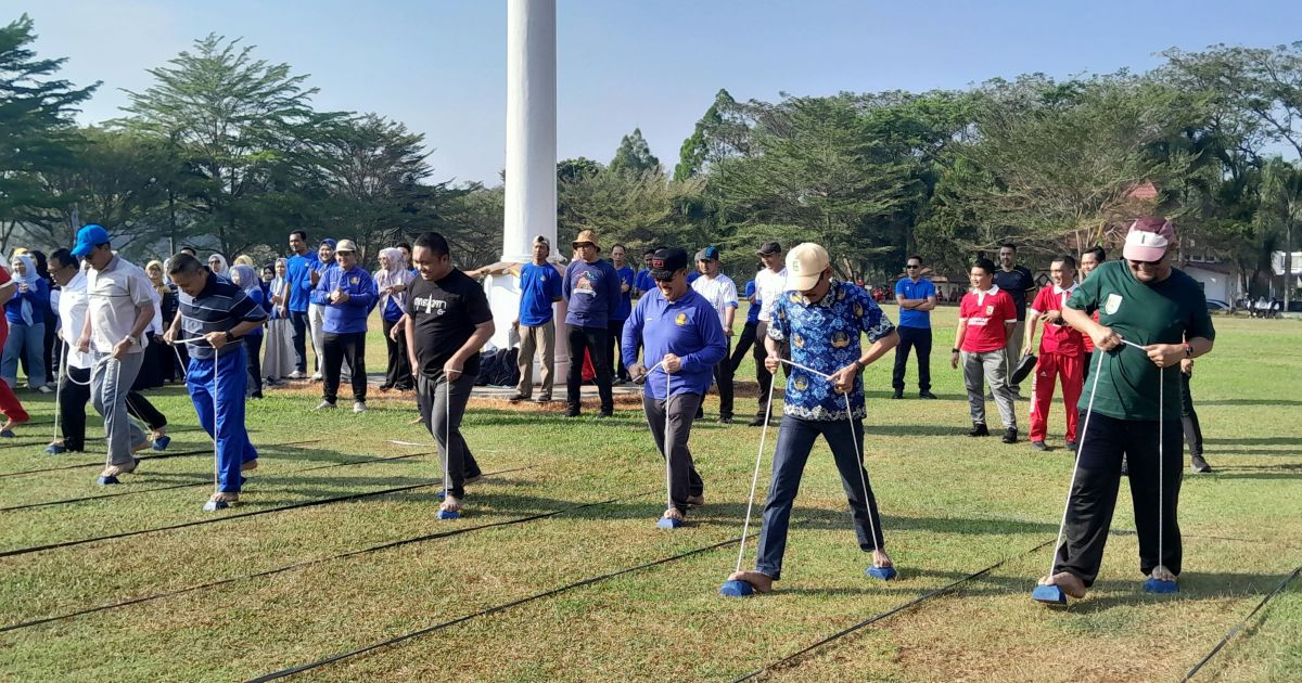Pemkab Pesawaran Buka Rangkaian Lomba Hari Jadi ke-19, ASN Meriahkan Balap Karung hingga Bakiak