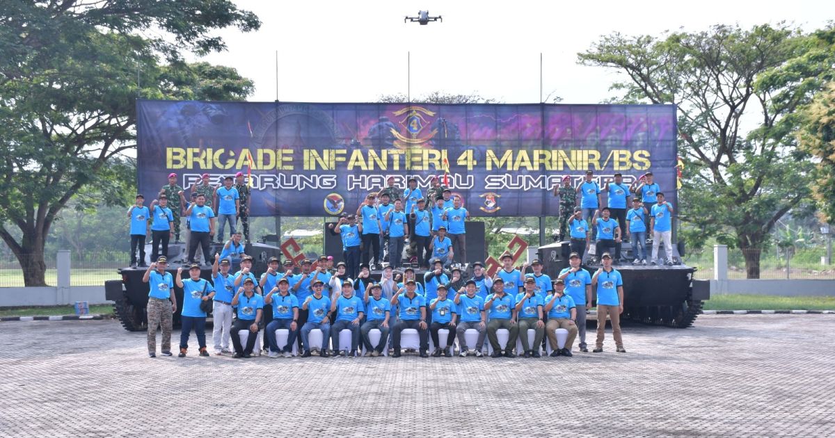 Danbrigif 4 Marinir/BS Perkuat Sinergi dengan Insan Pers Lampung Melalui Media Gathering