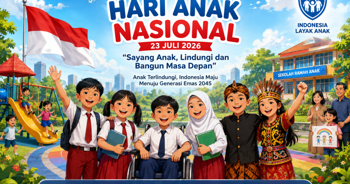 Hari Anak Nasional 2026 mengusung tema 