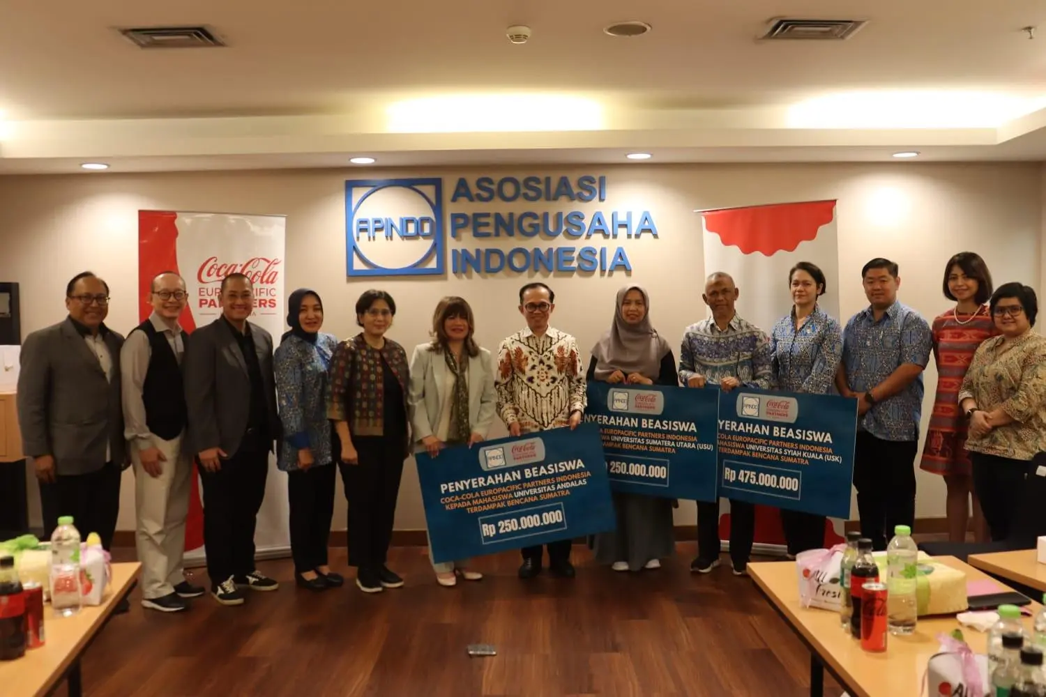 Peduli Pascabencana, APINDO–CCEP Dukung Keberlanjutan Pendidikan Mahasiswa