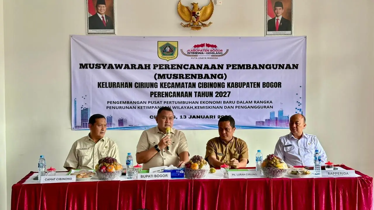 Rudy Susmanto Perkuat Agenda Penanganan Banjir dan Penghijauan Wilayah di Musrenbang Kelurahan Ciriung
