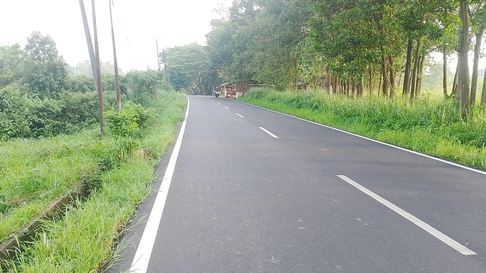 Jalan Jasinga–Tenjo Lebih Mulus dan Tertib Berkat Penataan Marka