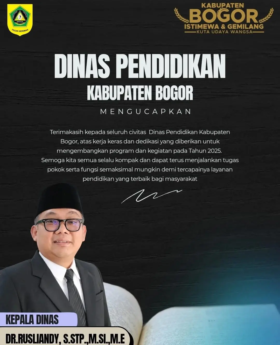 Disdik Bogor Apresiasi Dedikasi Civitas Pendidikan Sepanjang 2025