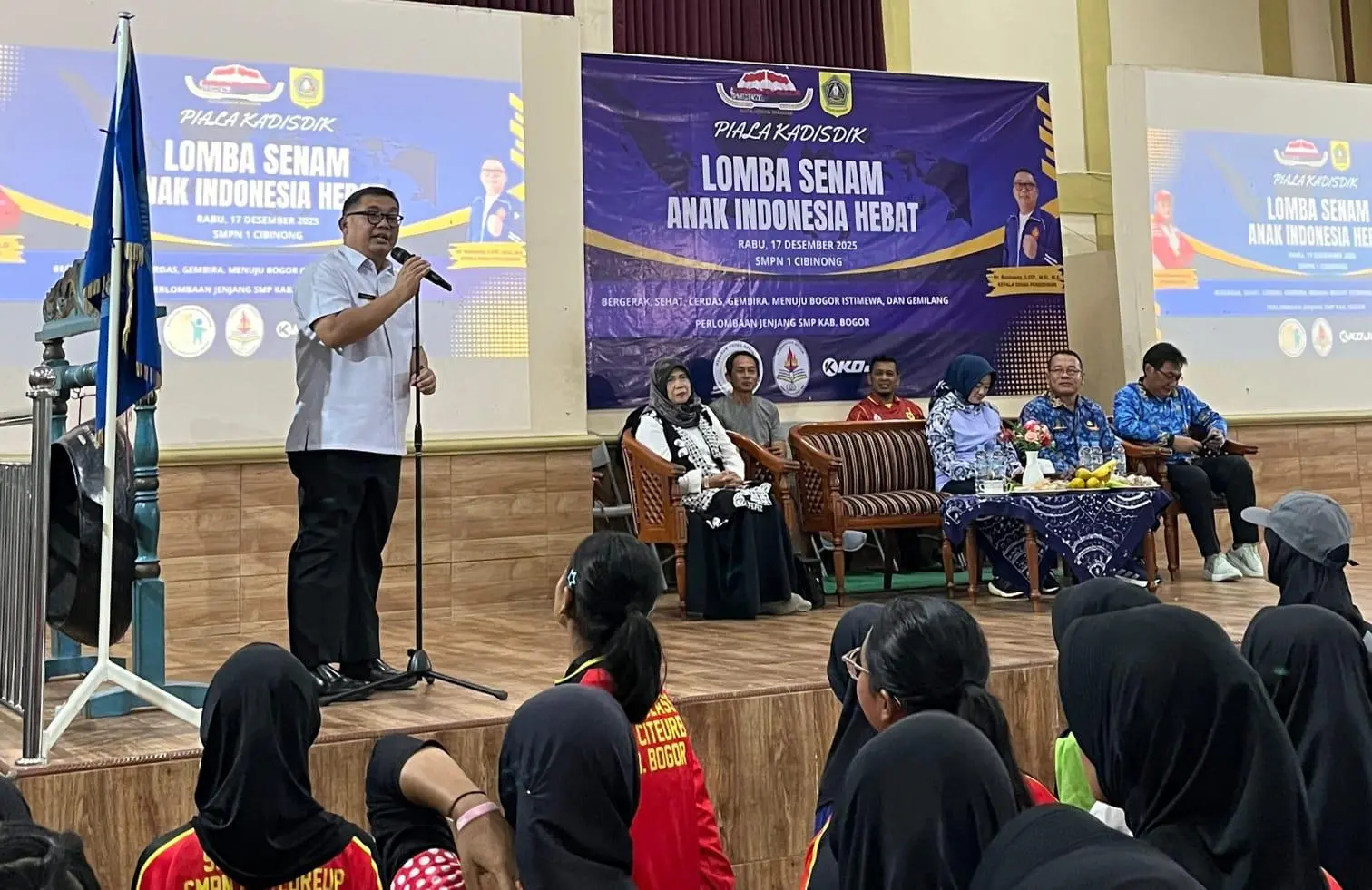 52 Grup dari 48 SMP Ikuti Lomba Senam Anak Indonesia Hebat Piala Kadisdik Bogor 2025