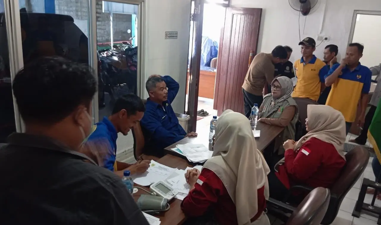 UPT Irigasi Jasinga Gelar Skrining Kebugaran Pegawai Bersama Puskesmas Jasinga