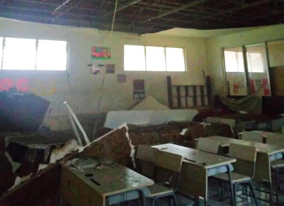 Atap Ruang Kelas SDN Pangradin 01 Ambruk Diterjang Cuaca Ekstrem, Tak Ada Korban