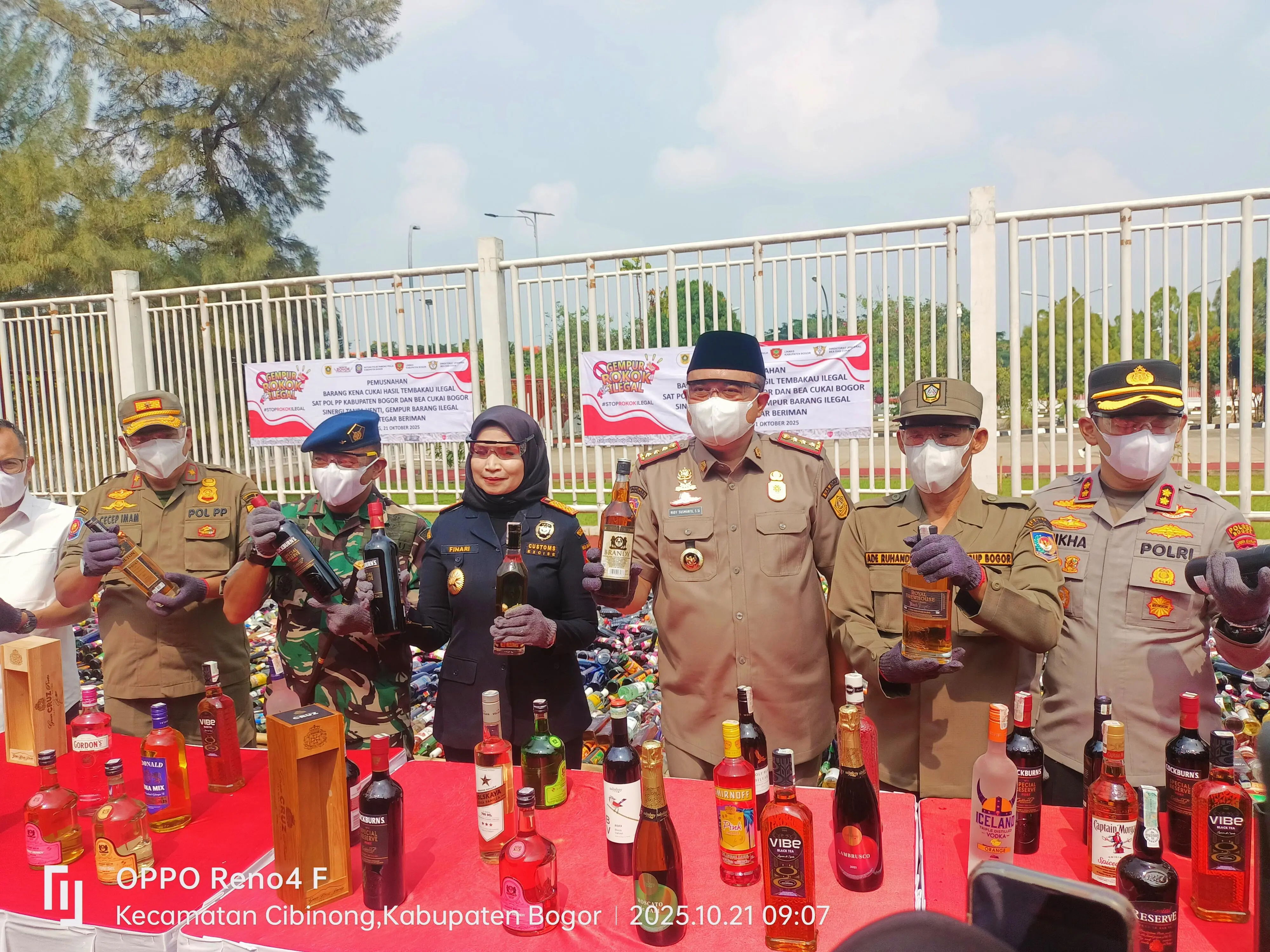 Sinergi Satpol PP dan Bea Cukai Bogor Selamatkan Rp1,4 Miliar Uang Negara