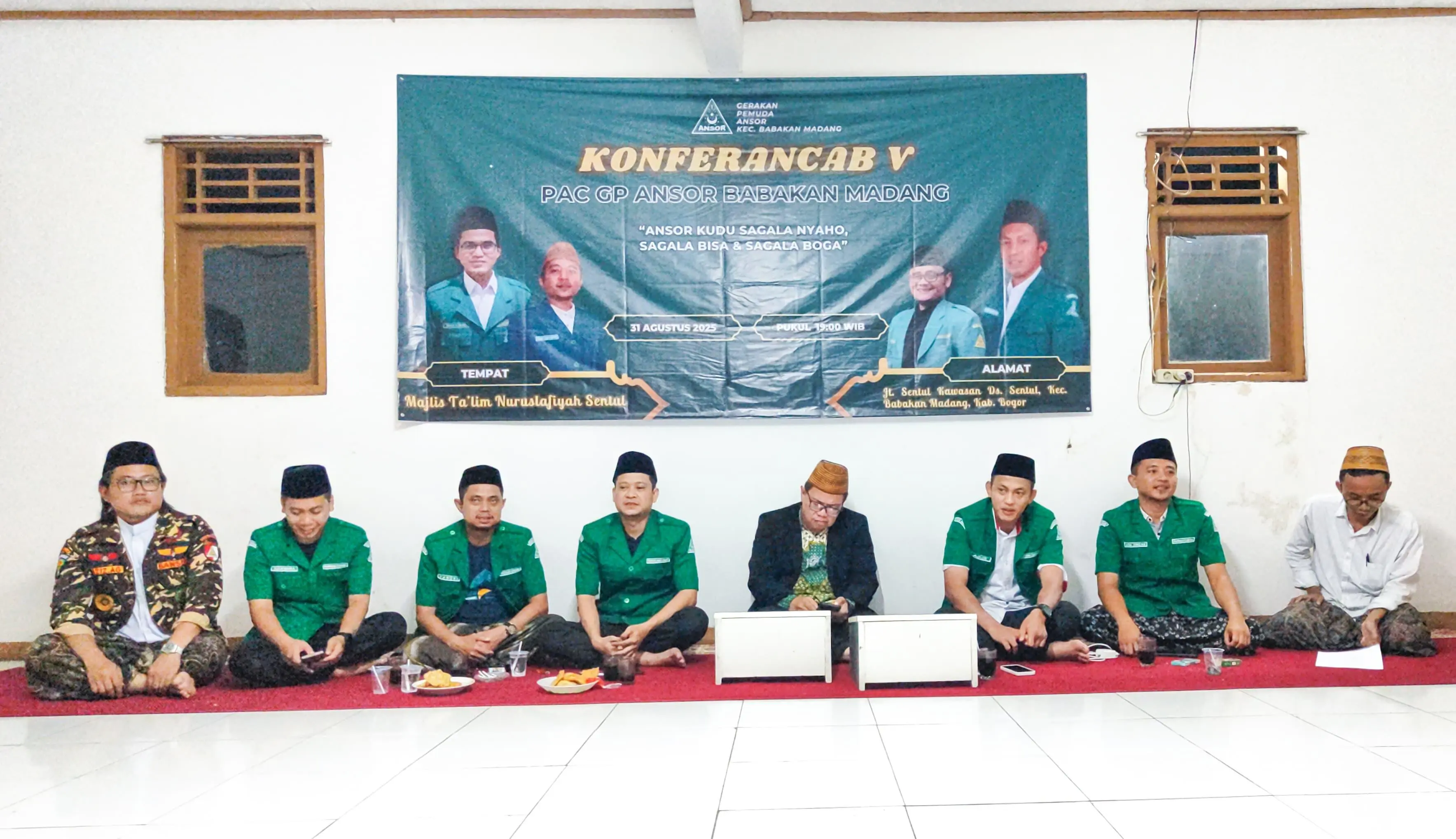 Konferancab ke-5 GP Ansor Babakan Madang Kukuhkan Royani Sebagai Ketua