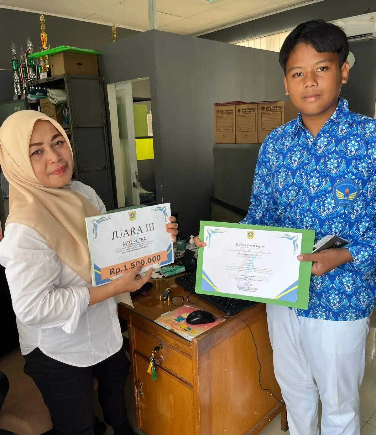 Rafa Yusuf, Siswa SMPN 4 Parungpanjang Raih Juara 3 MTQ Pentas PAI Kabupaten Bogor