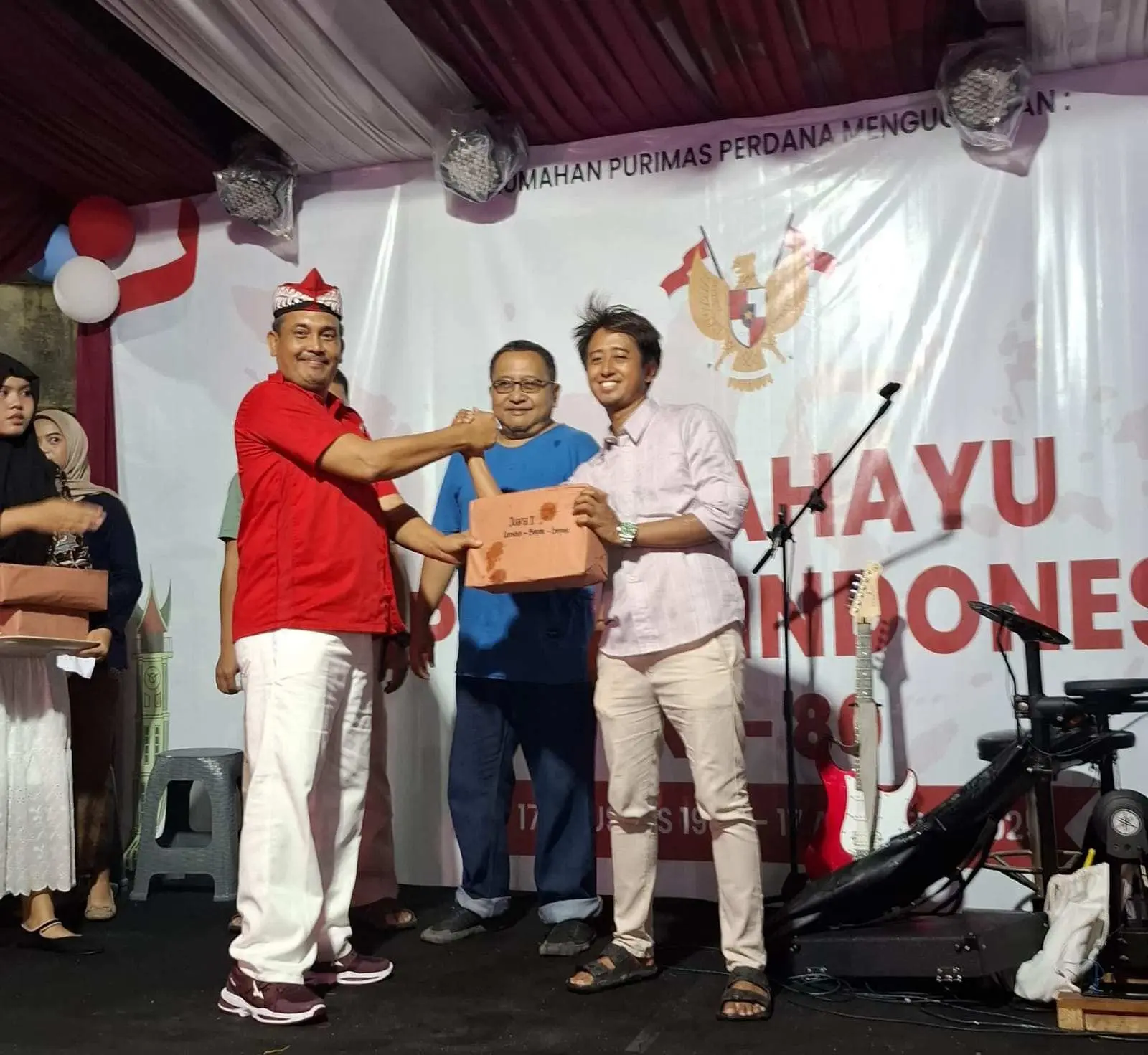 Tan Malaka Uraikan Makna Kemerdekaan pada Malam Puncak HUT RI di Perum Puri Mas Perdana