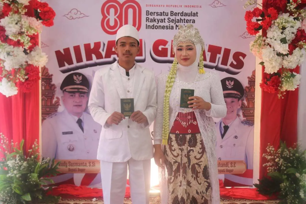 Pemkab Bogor Gelar Nikah Gratis, 53 Pasangan Resmi di Sukamakmur