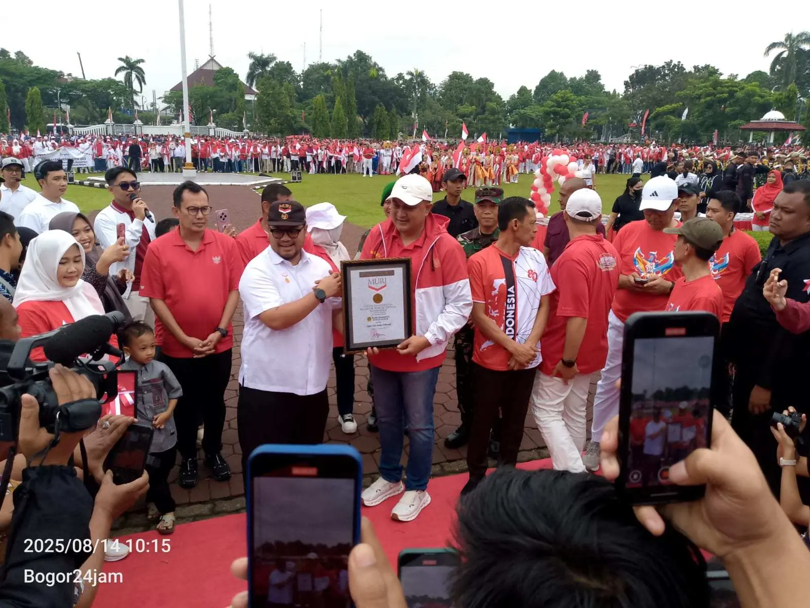 Pemkab Bogor Raih Rekor MURI Talas Bogor, Rudy Susmanto:  Talas Bogor Adalah Kebanggaan Kita