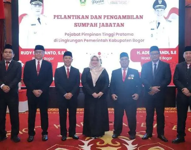 Bupati Bogor Lantik 7 Pejabat Eselon II, Dorong Percepatan Pelayanan Publik