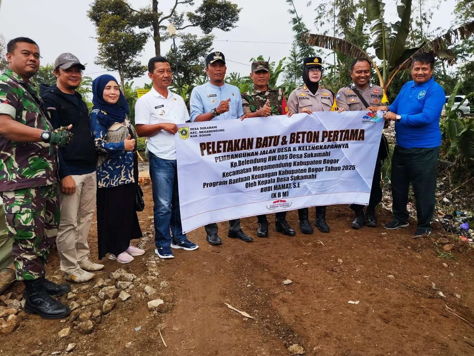 Desa Sukamahi Bangun Jalan Penghubung Antar Desa, Dorong Ekonomi Warga